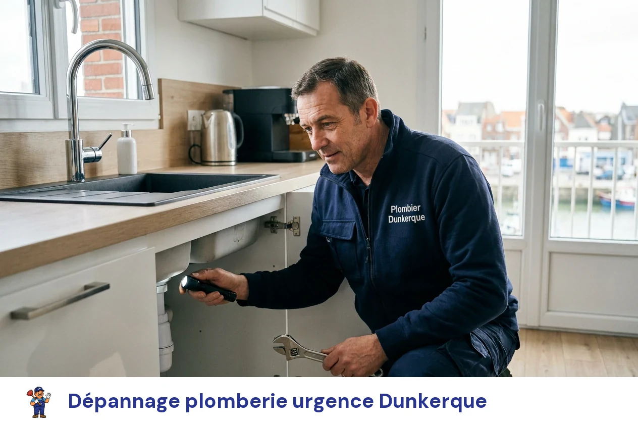 Dépannage plomberie urgence à Dunkerque