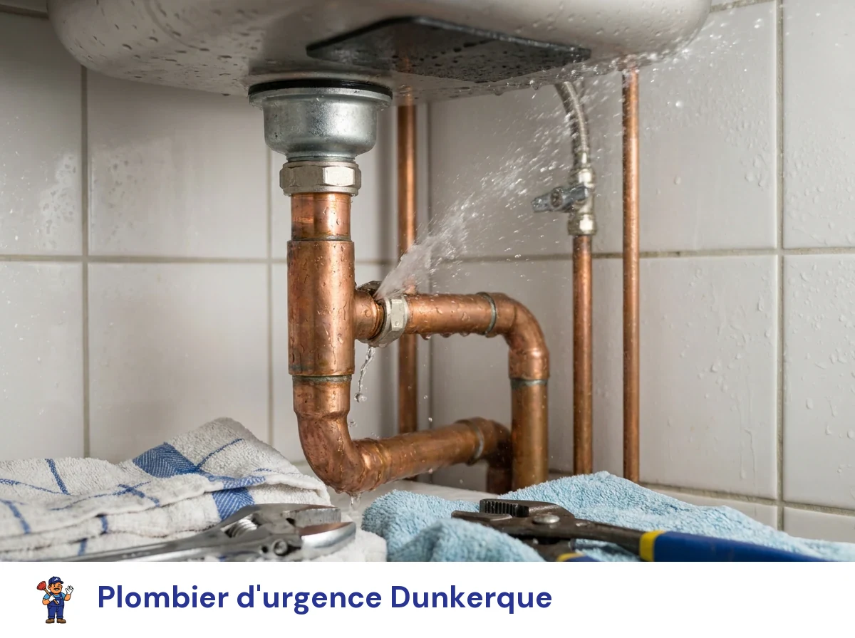 Plombier d'urgence à Dunkerque
