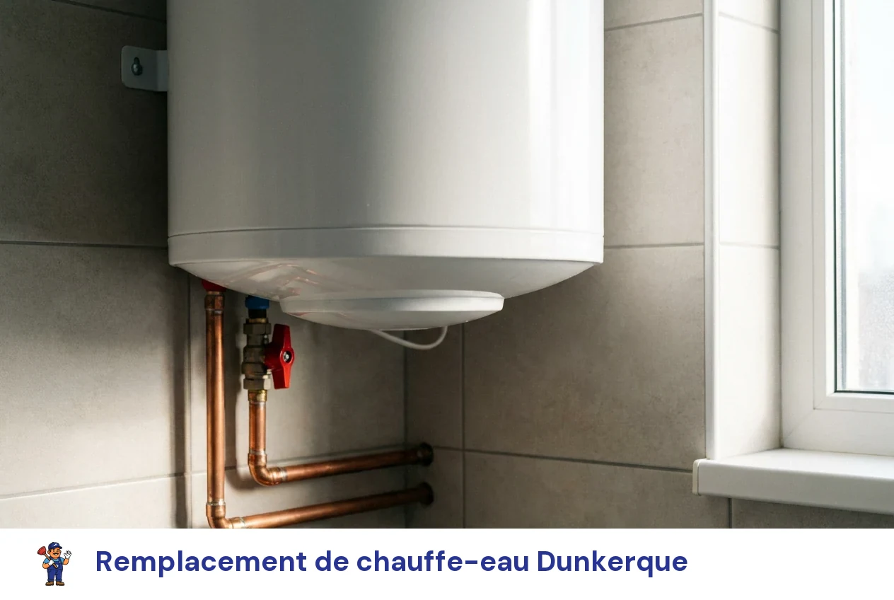 Remplacement de chauffe-eau à Dunkerque