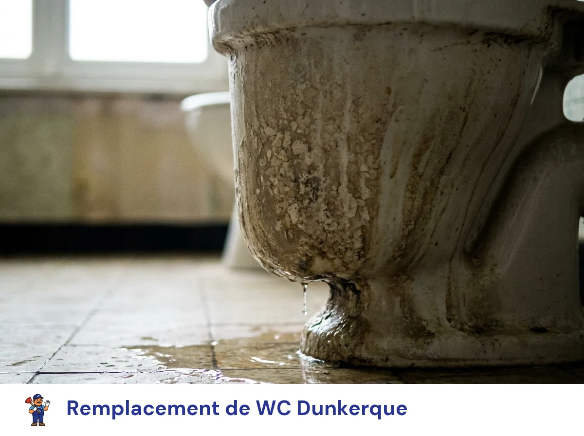 Remplacement de WC à Dunkerque